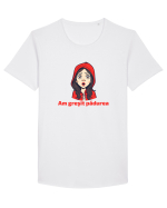 AM GRESIT PADUREA  - SCUFITA ROSIE Tricou mânecă scurtă guler larg Bărbat Skater