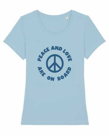 Peace and Love Sky Blue