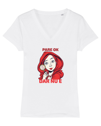 PARE OK, DAR NU E  - SCUFITA ROSIE White