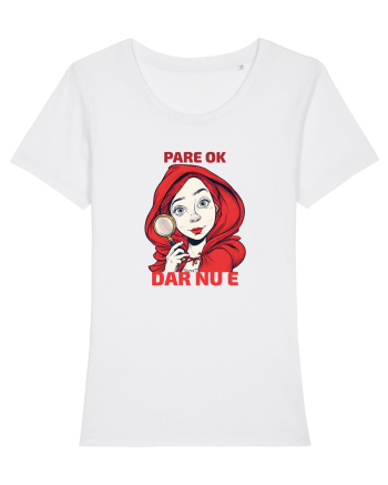 PARE OK, DAR NU E  - SCUFITA ROSIE White