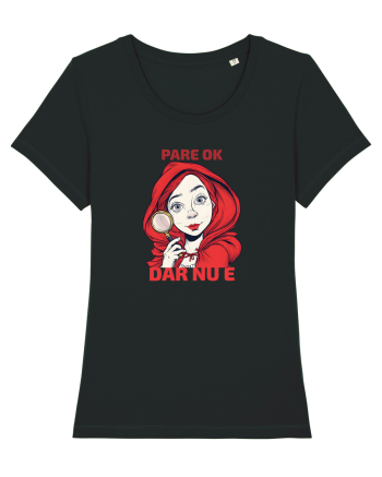 PARE OK, DAR NU E  - SCUFITA ROSIE Black