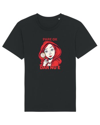 PARE OK, DAR NU E  - SCUFITA ROSIE Black