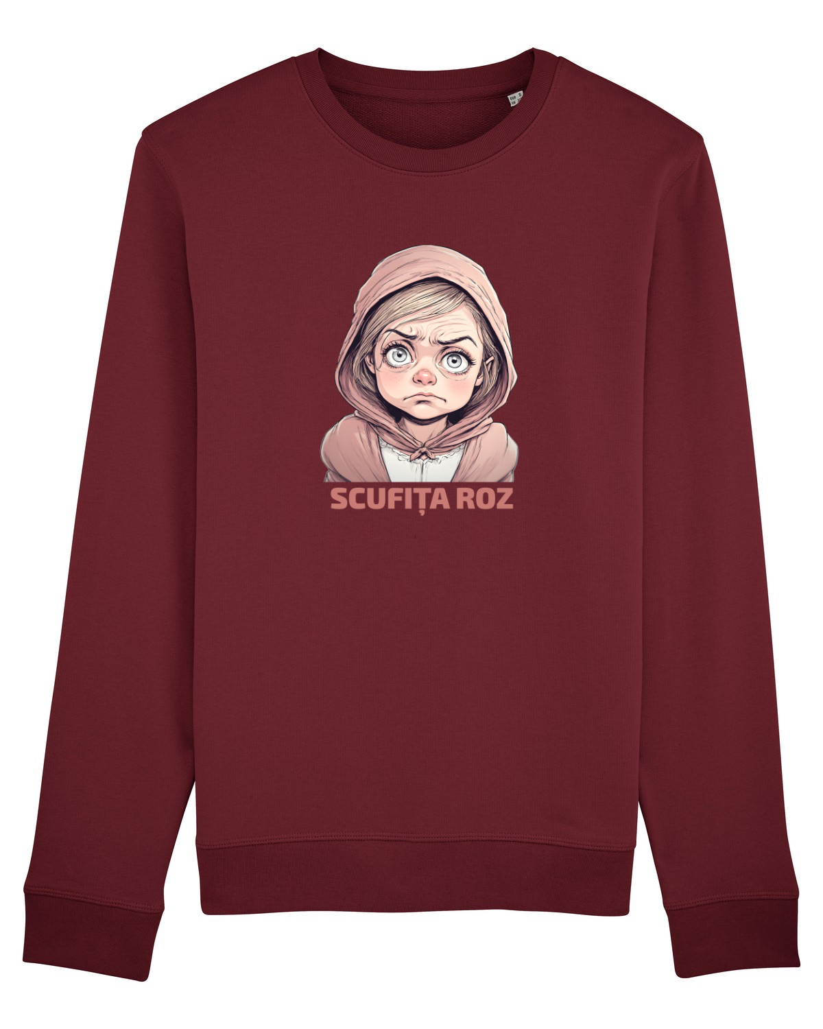 Bluză mânecă lungă Unisex Rise Burgundy