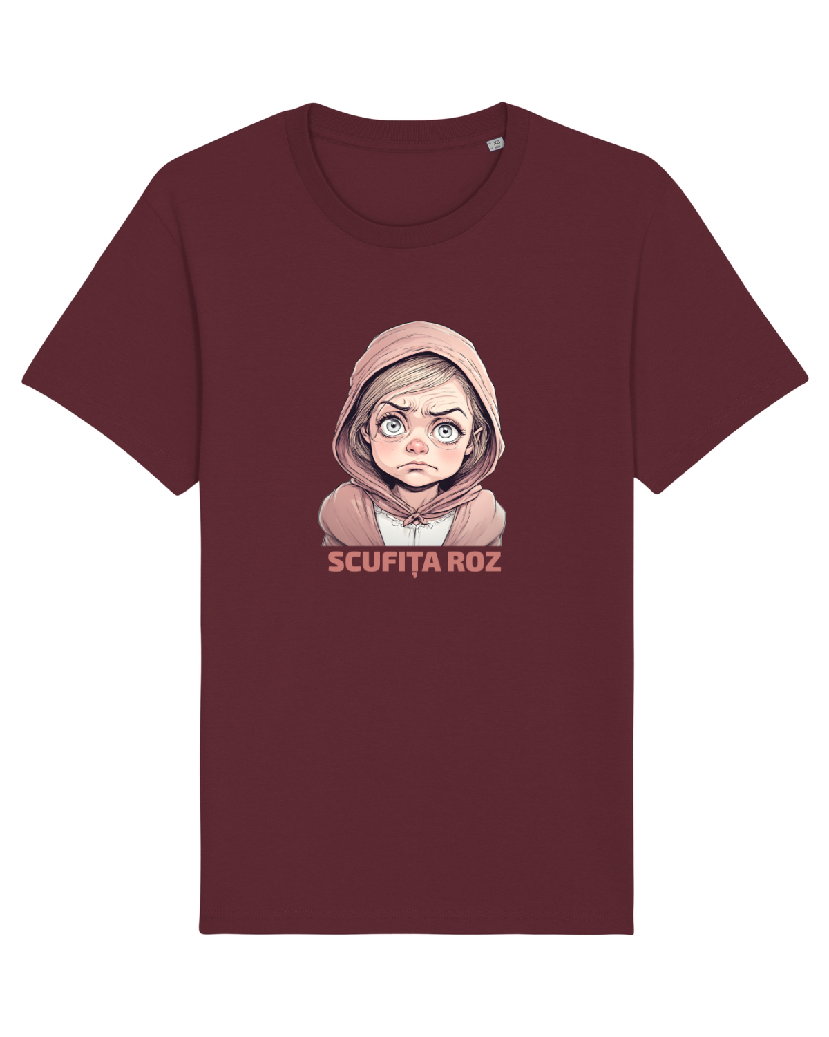 Tricou mânecă scurtă Unisex Rocker Burgundy