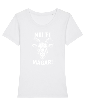 Nu Fi Măgar – Design Ironic cu Atitudine White
