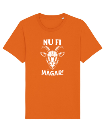 Nu Fi Măgar – Design Ironic cu Atitudine Bright Orange