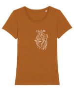 Inimă Vie – Dulce, Fragilă, Reală Tricou mânecă scurtă guler larg fitted Damă Expresser