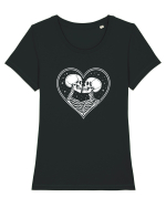 Love Till Death – Împreună Până la Capăt Tricou mânecă scurtă guler larg fitted Damă Expresser
