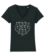 Too Many Cats, One Big Heart Tricou mânecă scurtă guler V Damă Evoker