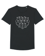 Too Many Cats, One Big Heart Tricou mânecă scurtă guler larg Bărbat Skater