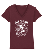All Sugar, No Daddy Tricou mânecă scurtă guler V Damă Evoker
