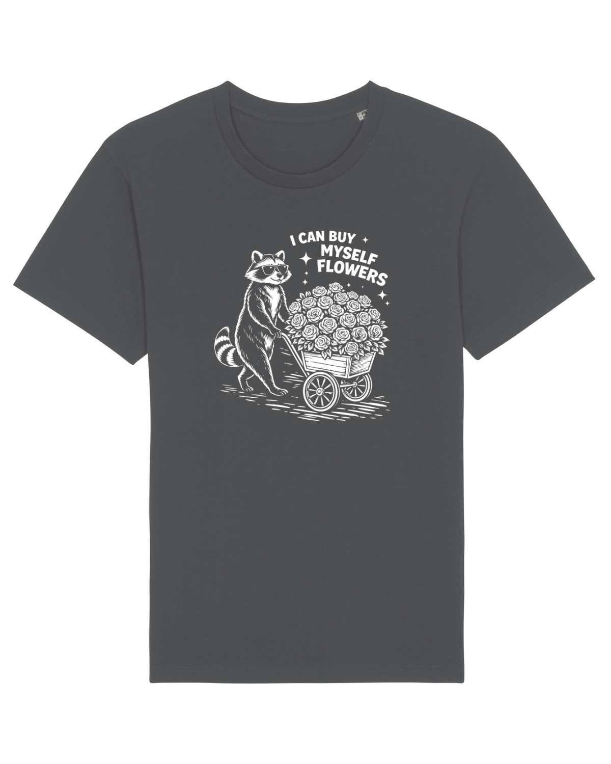 Tricou mânecă scurtă Unisex Rocker Anthracite