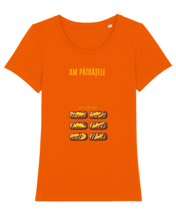 AM PATRATELE... DAR SUNT MICI (cu mustar) Bright Orange