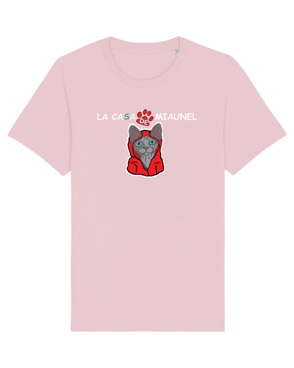 Tricou mânecă scurtă Unisex Rocker Cotton Pink