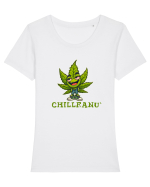 CHILL - CHILLEANU - SPART  Tricou mânecă scurtă guler larg fitted Damă Expresser