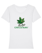 CHILL - CHILLEANU - SPART  2 Tricou mânecă scurtă guler larg fitted Damă Expresser