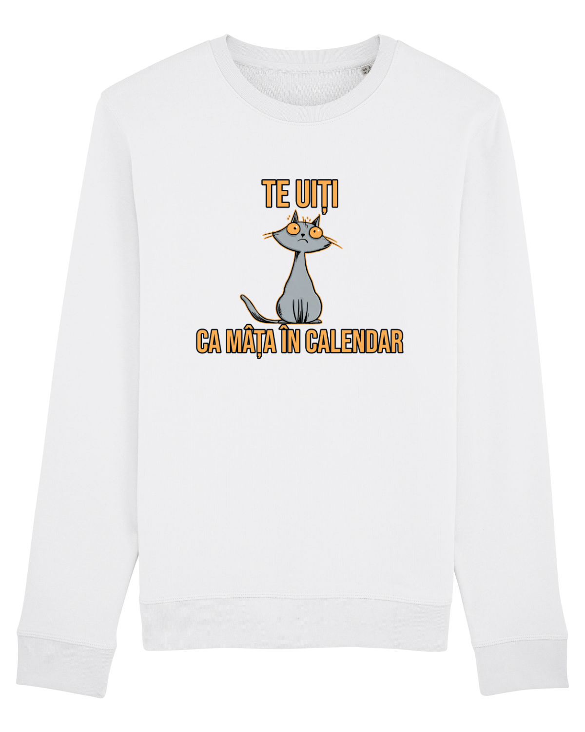 Bluză mânecă lungă Unisex Rise White