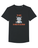 TE UITI CA MATA IN CALENDAR 2 Tricou mânecă scurtă guler larg Bărbat Skater