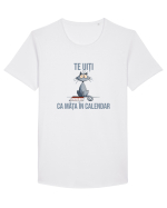 TE UITI CA MATA IN CALENDAR 3 Tricou mânecă scurtă guler larg Bărbat Skater