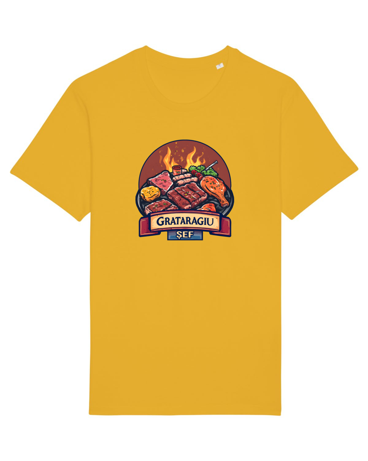 Tricou mânecă scurtă Unisex Rocker Spectra Yellow