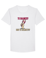 TE CALMEZI SAU TE CALMEZ?!? Tricou mânecă scurtă guler larg Bărbat Skater