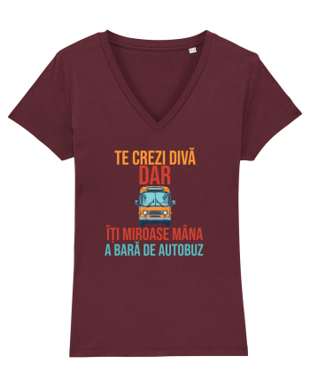 TE CREZI DIVA, DAR ITI MIROASE MANA A BARA DE AUTOBUZ 2 Burgundy