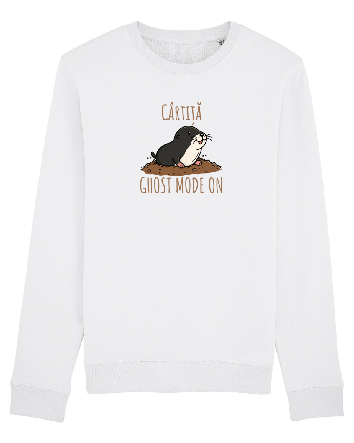 Bluză mânecă lungă Unisex Rise White