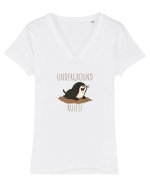 CARTITA - UNDERGROUND RULES! Tricou mânecă scurtă guler V Damă Evoker