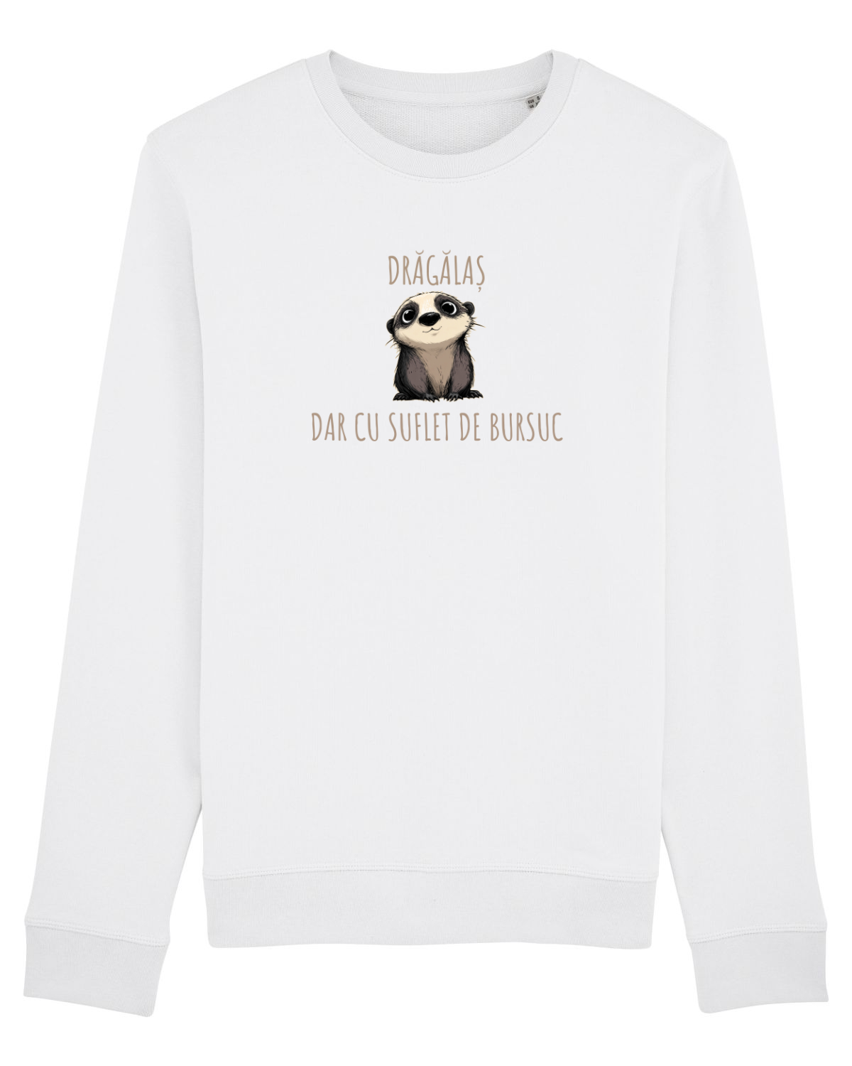 Bluză mânecă lungă Unisex Rise White