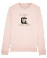 BABY BURSUC  -  LOOK CUTE - FIGHT EVERYTHING Bluză mânecă lungă Unisex Rise