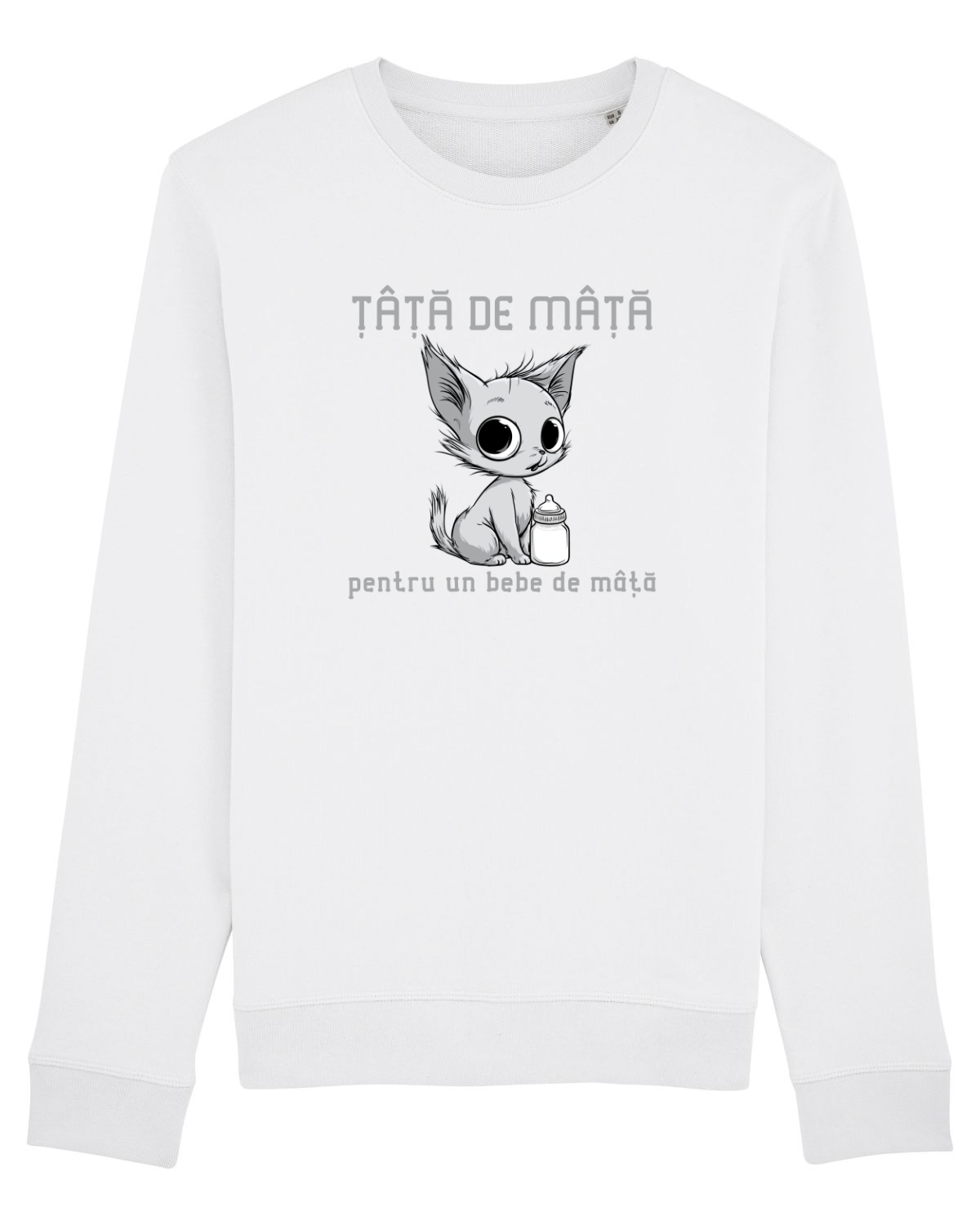 Bluză mânecă lungă Unisex Rise White