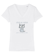 ȚAȚA DE MAȚA PENTRU UN BEBE DE MAȚA 2 Tricou mânecă scurtă guler V Damă Evoker