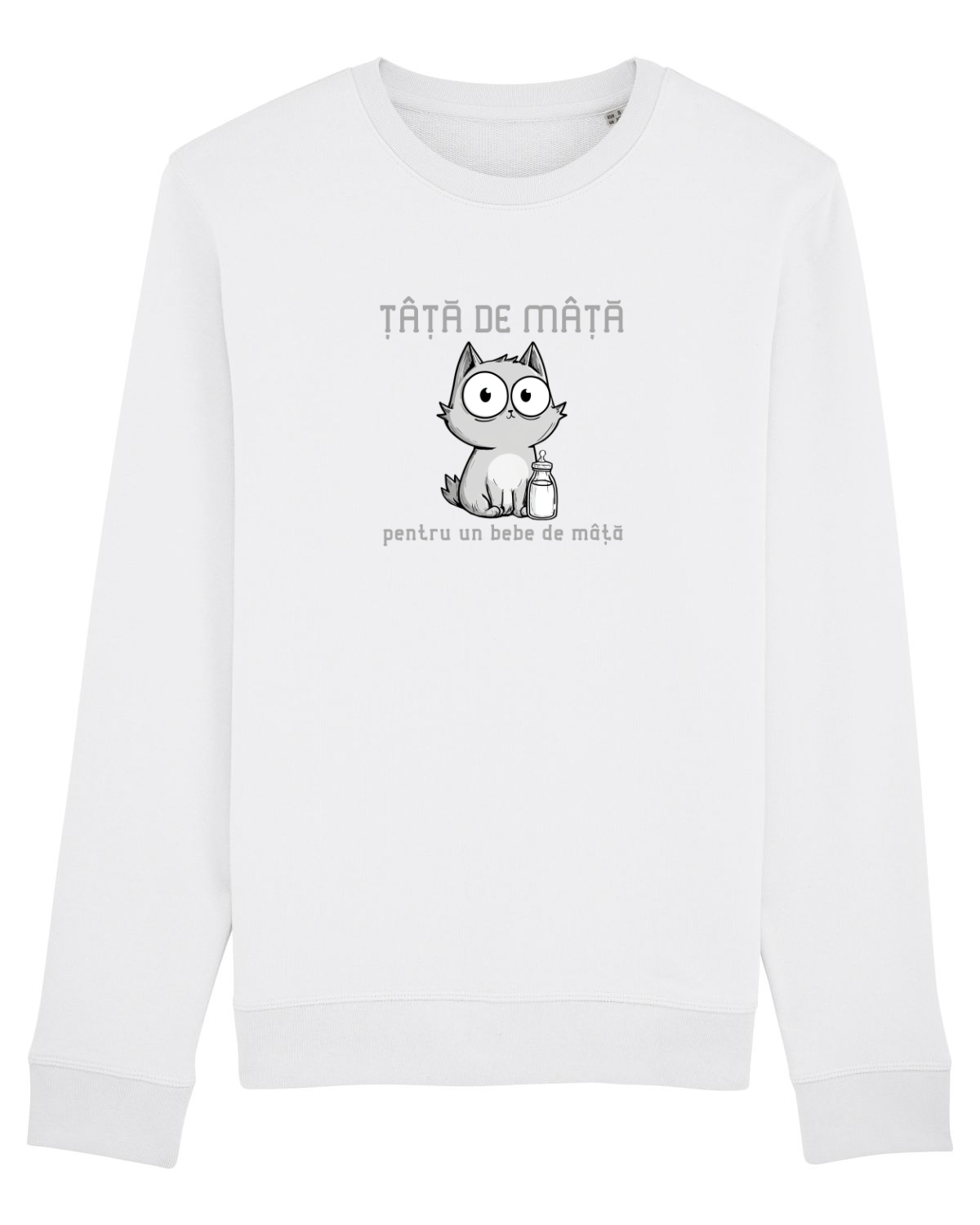 Bluză mânecă lungă Unisex Rise White