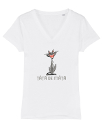 ȚAȚA DE MAȚA 1 Tricou mânecă scurtă guler V Damă Evoker