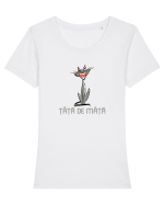 ȚAȚA DE MAȚA 1 Tricou mânecă scurtă guler larg fitted Damă Expresser