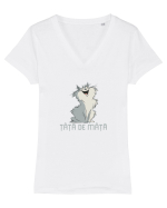 ȚAȚA DE MAȚA 2 Tricou mânecă scurtă guler V Damă Evoker