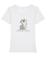 ȚAȚA DE MAȚA 2 Tricou mânecă scurtă guler larg fitted Damă Expresser
