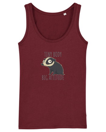 TINY BODY - BIG ATTITUDE - CORP MIC - ATITUDINE DEBORDANTA Burgundy