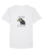 TINY BODY - BIG ATTITUDE - CORP MIC - ATITUDINE DEBORDANTA Tricou mânecă scurtă guler larg Bărbat Skater