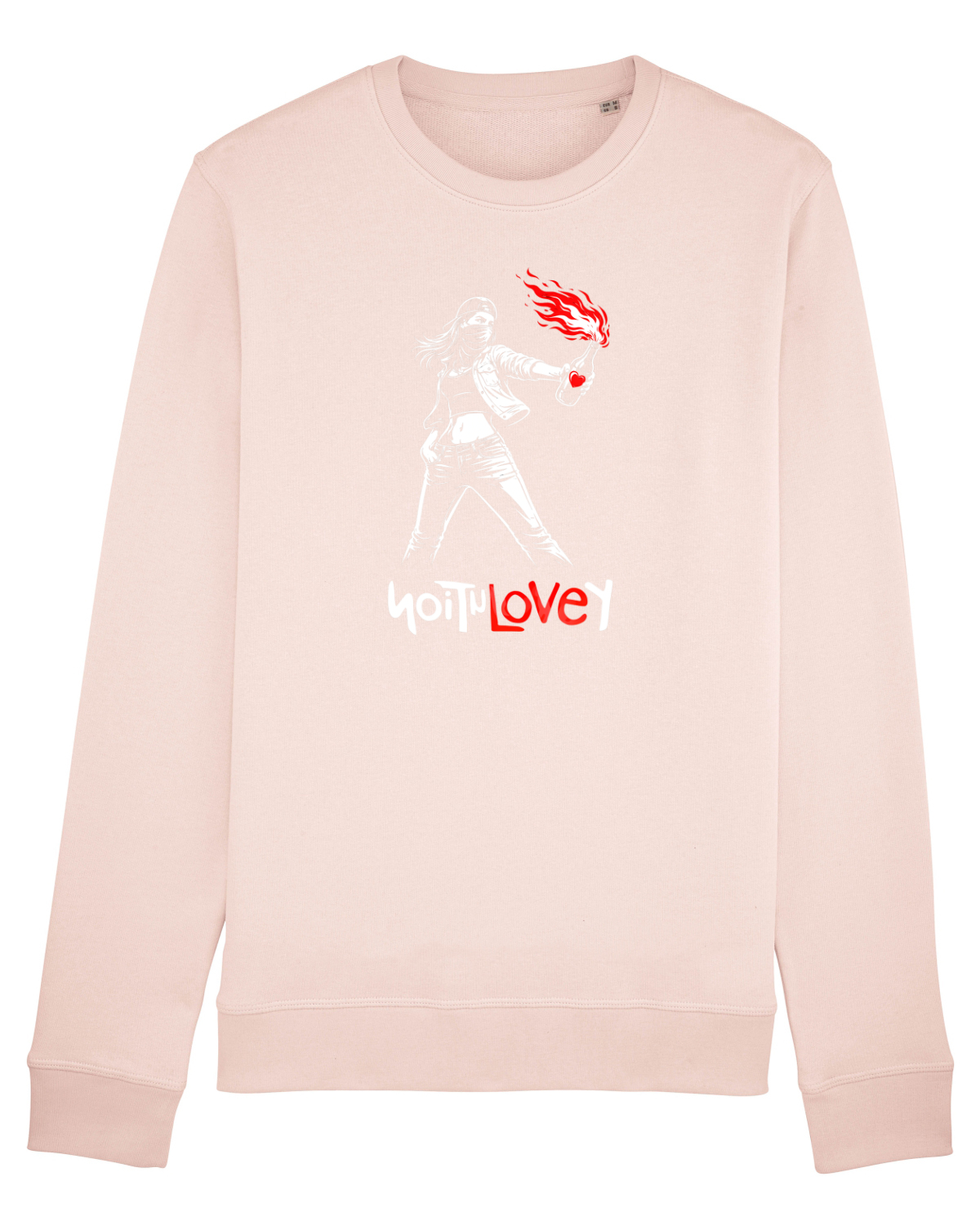 Bluză mânecă lungă Unisex Rise Candy Pink