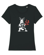 Dragostea Nu E  Tricou mânecă scurtă guler larg fitted Damă Expresser