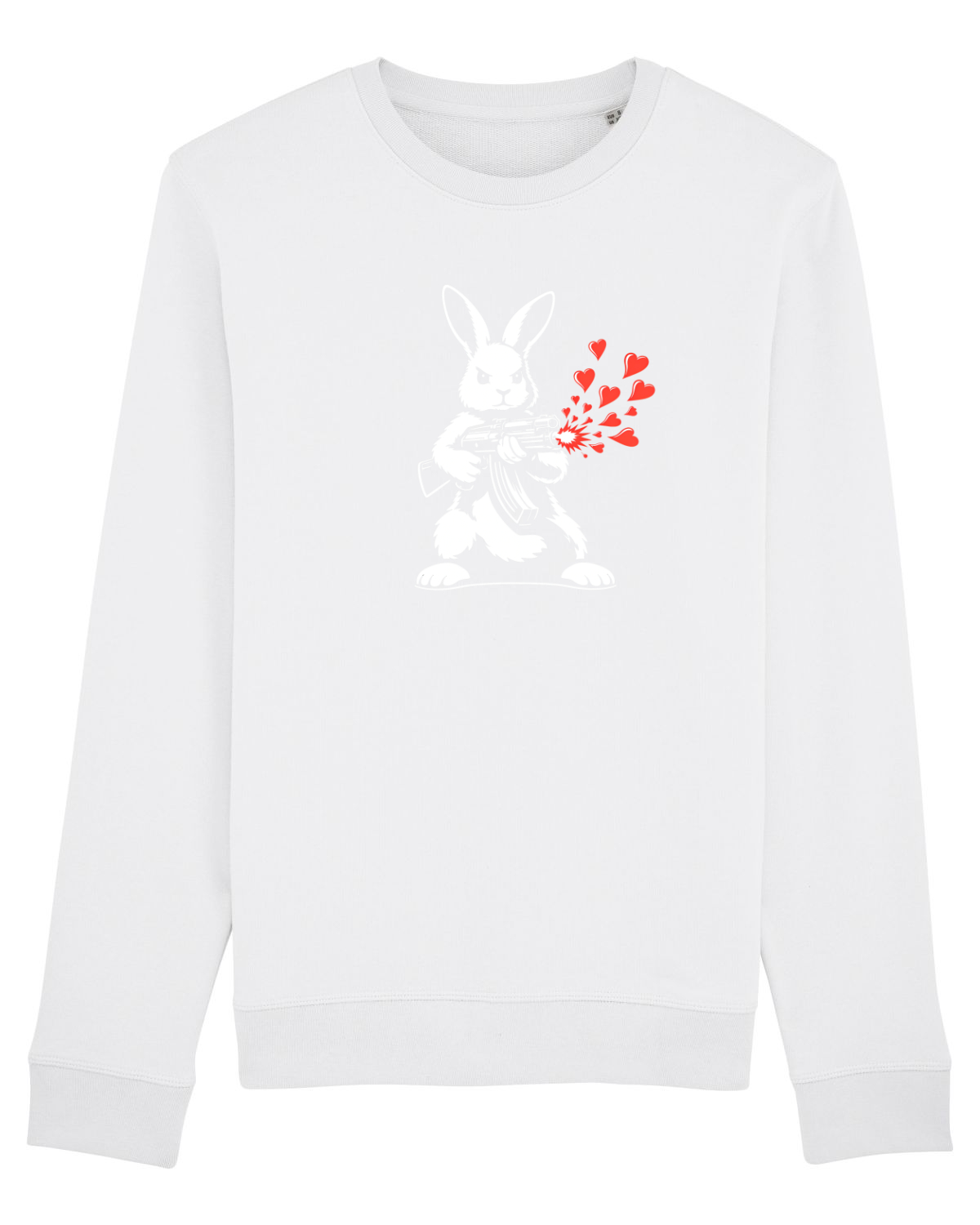 Bluză mânecă lungă Unisex Rise White