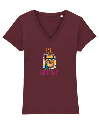 ESTI CAP PATRAT? Burgundy