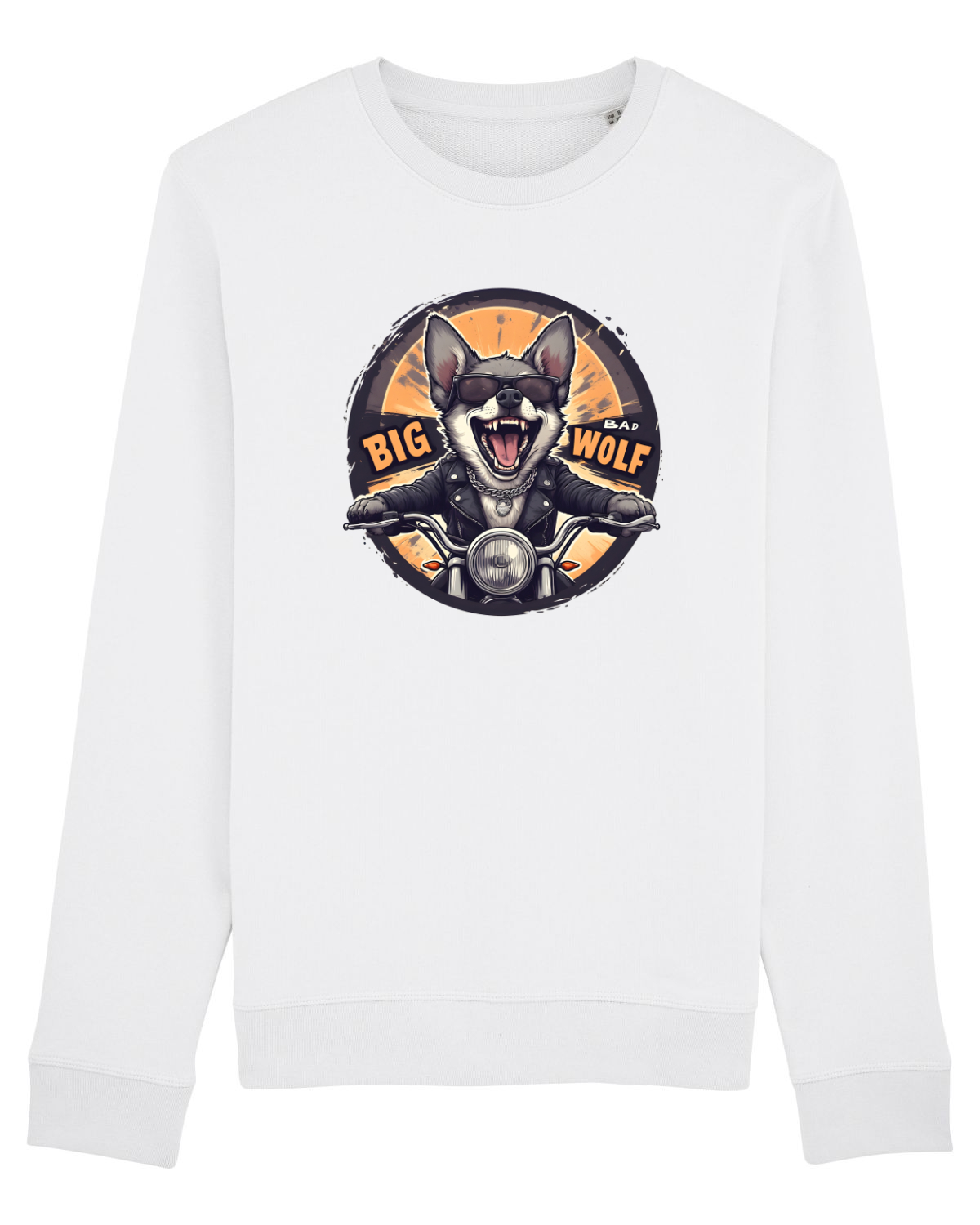 Bluză mânecă lungă Unisex Rise White