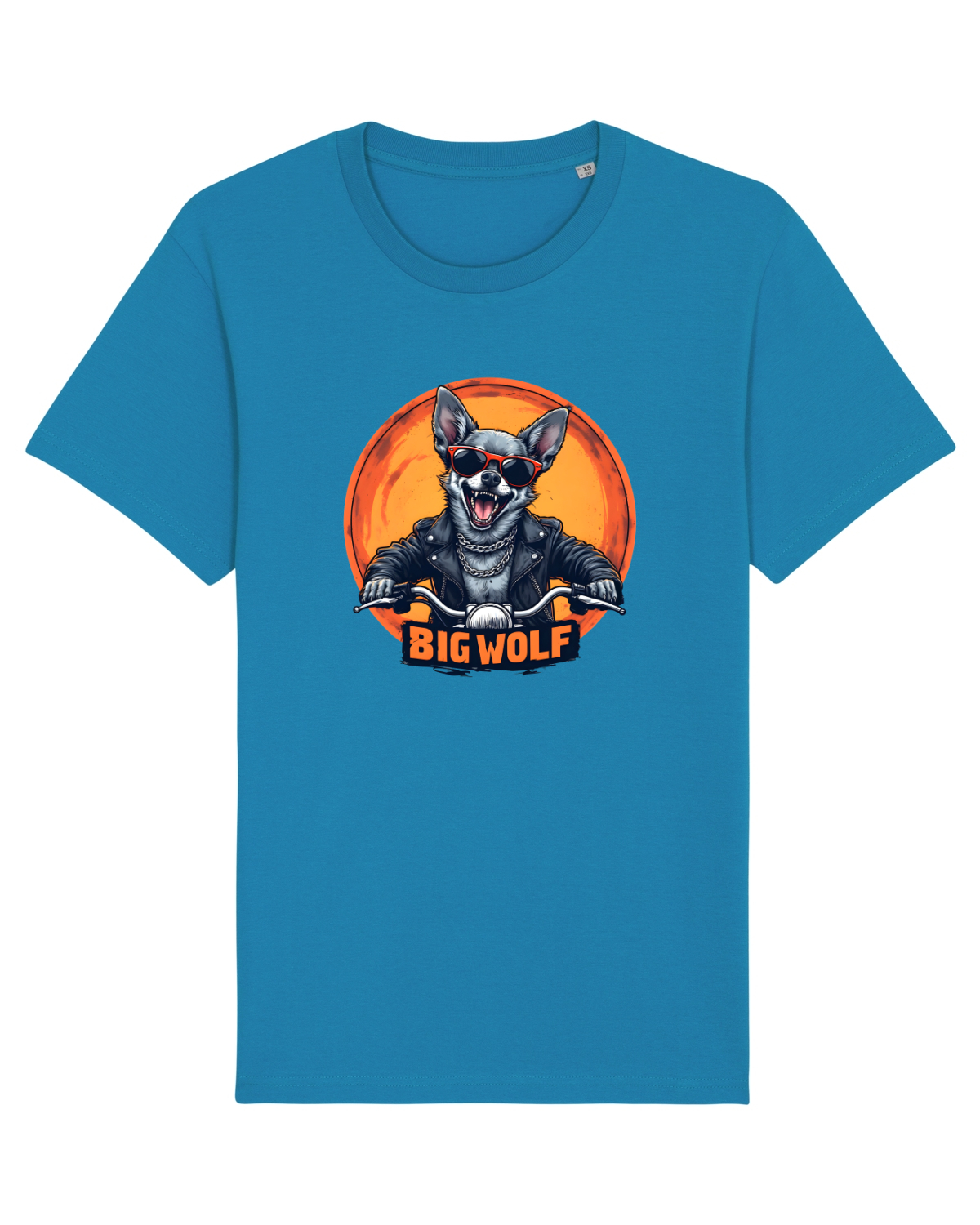 Tricou mânecă scurtă Unisex Rocker Azur