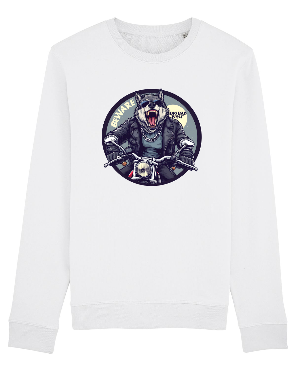 Bluză mânecă lungă Unisex Rise White