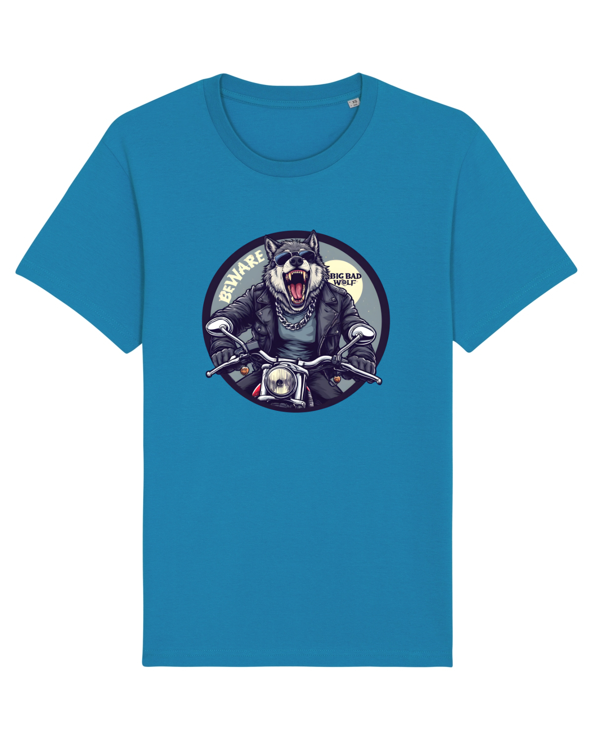 Tricou mânecă scurtă Unisex Rocker Azur