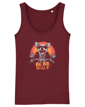 BIG BAD WOOF - HAM - CHIHUAHUA CARE SE CREDE LUP Burgundy