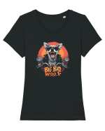 BIG BAD WOOF - HAM - CHIHUAHUA CARE SE CREDE LUP Tricou mânecă scurtă guler larg fitted Damă Expresser
