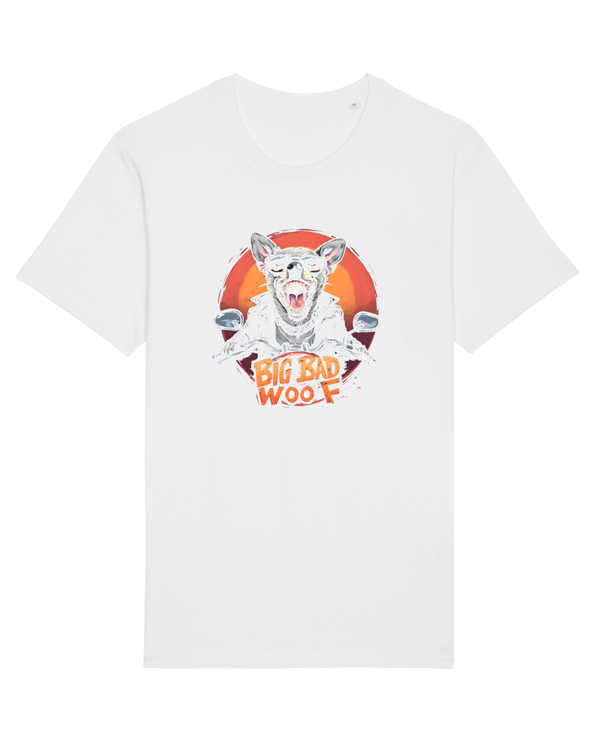 Tricou mânecă scurtă Unisex Rocker White